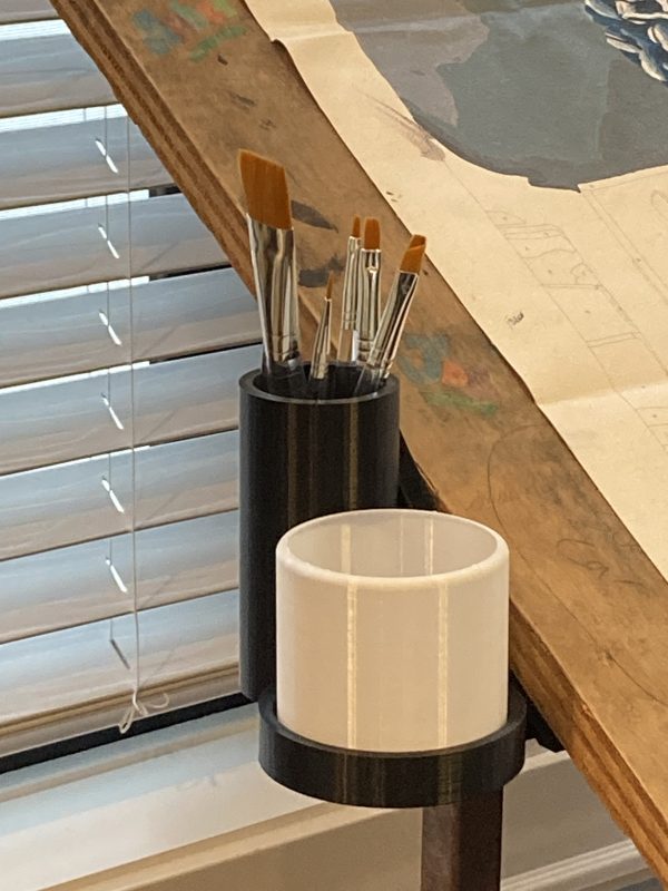 Paint Brush and Water Cup Holder